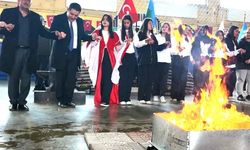 Şenkaya'da 'Türk dünyası ve toplulukları' haftası kutlandı