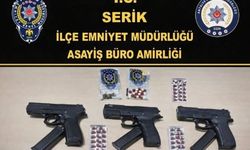 Serik'te silahla ateş ederek kamu güvenliğini tehlikeye sokan 7 kişi tutuklandı