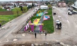 Söğütlü'de müzikli parkın inşaatına sona gelindi