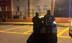 Trafikte saldırı kamerada