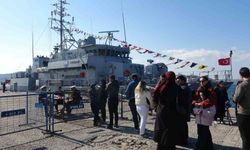 Türk donanmasının gururu olan savaş gemileri ziyarete açıldı