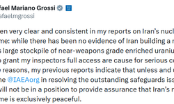 UAEA Başkanı Grossi, İran'ın nükleer bomba ürettiğine dair bir kanıtın bulunmadığını yineledi