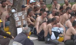 5 aydır maaş alamayan maden işçilerinin açlık grevi 8'inci gününde devam ediyor