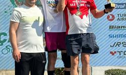 75 yaş üstü kategoride birinci olan milli sporcu Ali Bıdı Türkiye Kupası sahibi oldu