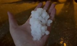 Adıyaman'a fındık büyüklüğünde dolu yağdı