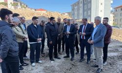 Alaplı'daki İmam Hatip Ortaokulu İnşaatında Denetim Gerçekleştirdiler