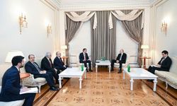 Azerbaycan Cumhurbaşkanı Aliyev, Cumhurbaşkanı Yardımcısı Yılmaz'ı kabul etti