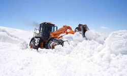 Bayburt'ta karla mücadele baharda da sürüyor: Soğanlı Geçidi'nde kıştan kalan karlar temizleniyor