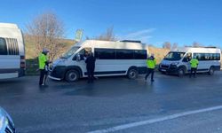 Bozkır'da okul servislerine denetim