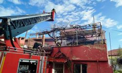 Burdur'da müstakil evde yangın paniği