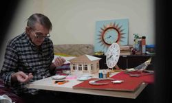 Demirden makete: Pandemide edindiği hobisini huzurevinde 6 yıldır sürdürüyor