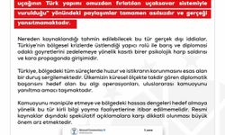 DMM'den ABD'nin F-15 savaş uçağının Türk yapımı omuzdan fırlatılan uçaksavar sistemiyle vurulduğu iddialarına yalanma