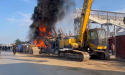 Edirne'de hurdacılar sitesinde çıkan yangın korkuttu