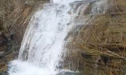 Elazığ'da yağışlar sonrası şelaleler coştu