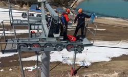 Ergan Dağı'nda teleferik kurtarma tatbikatı