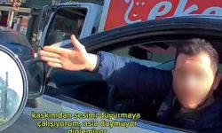 Eskişehir'de seslerin yükseldiği gergin trafik tartışması kamerada