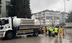 Gaziantep Büyükşehir yağışa karşı sahada