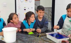 Hasköy'de ebru sanatına yoğun ilgi