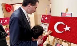 Hisarcık'ta bayrak tasarım sergisi açıldı