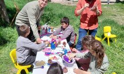 Hisarcık'ta özel öğrencilere yönelik açık hava sanat ve kitap platformu