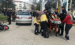 Isparta'da otomobil ile motosiklet çarpıştı: 2 yaralı