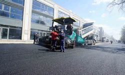 Kahramanmaraş'ta yapımı tamamlanan Toptancılar Sitesi yoluna asfalt