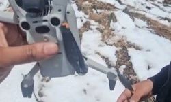 Kartal droneyi havada kaptı, zirvede bıraktı