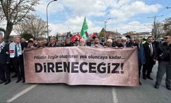 Konya'da Filistin'e destek yürüyüşü