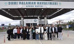 Köyceğiz MYO öğrencilerine havalimanında uygulamalı eğitim