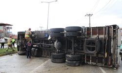 Kula'da yağışlı hava kazayı beraberinde getirdi