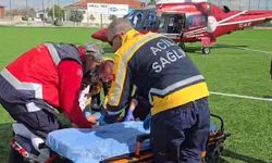 Kulu'da kalp rahatsızlığı geçiren vatandaşa hava ambulansı