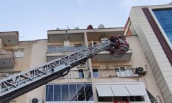 Manisa'da çamaşır makinesinden çıkan yangın paniğe neden oldu