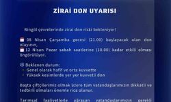 Meteoroloji'den Bingöl için zirai don uyarısı