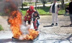 MSKÜ akademik ve idari personeline yangın eğitimi