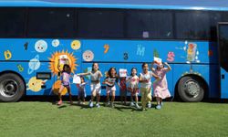 Nazilli'de çocuklara özel Mobil Oyun Otobüsü mahalle mahalle geziyor