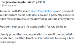 Netanyahu'dan Trump'a kurtarma operasyonu tebriği