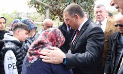 Osman Hacıbektaşoğlu'ndan Emircan'ın ailesine taziye ziyareti