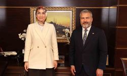 Rektör Adıgüzel'den Bakan Yardımcısı Kübra Güran Yiğitbaşı'na ziyaret