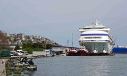 Rus turistler aylar sonra kruvaziyer ile Samsun'da