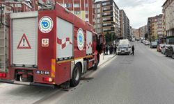 Seyir halindeki kamyonetten dumanlar yükseldi