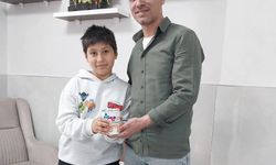 Simav'da minik yürekten büyük bağış