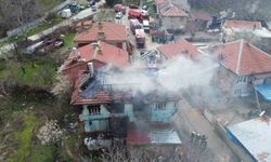 Sobadan çıkan yangın evi kullanılamaz hale getirdi