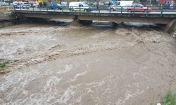 Tabakhane Deresi'nde sular yükseldi