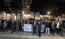 Tatvan'da Sumud Filosu'na destek eylemi