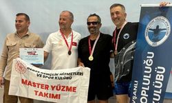 Tavşanlı'da açılan yüzme havuzu 3 çocuk babasını şampiyon yaptı