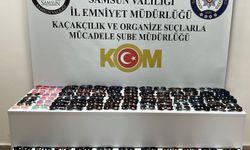 Tekkeköy'de kaçak gözlük operasyonu