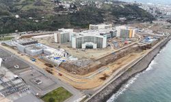 Trabzon Şehir Hastanesi inşaatında alt yapı çalışmaları sürüyor