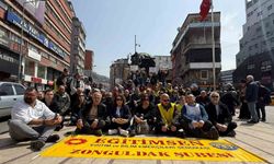 Zonguldak'ta sendikalardan oturma eylemi