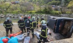 Zonguldak'taki sel ve taşkın tatbikatı gerçeğini aratmadı