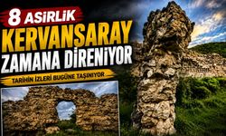 8 asırlık kervansaray zamana direniyor